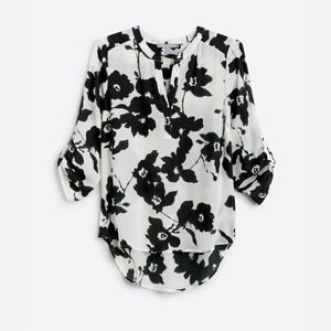 Daniel Rainn Koda Split Neck Blouse